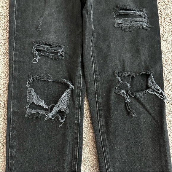 Pacsun High Rise Straight Distressed Button Fly Womens 25 - Picture 14 of 14
